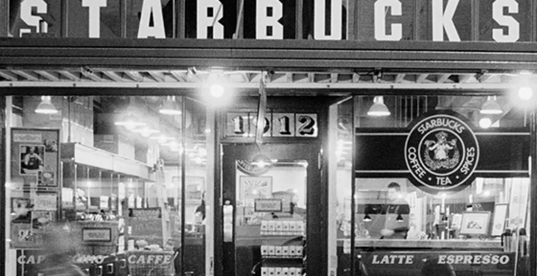 Oude Starbucks winkel